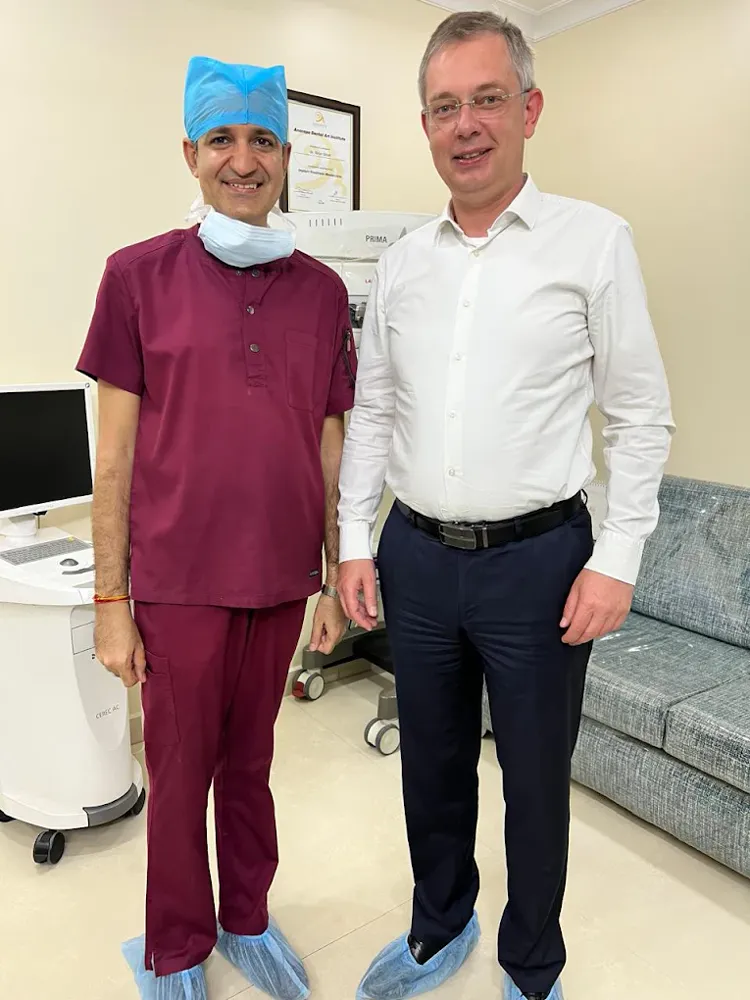 Dr. Tarun Kumar Giroti with H.E. Mr. Denis Alipov, Ambassador of Russia